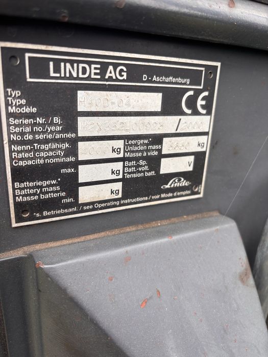 Wozek Linde H40D