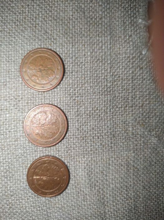 Moedas de 1 cêntimos, Alemanha 2002 e 2004