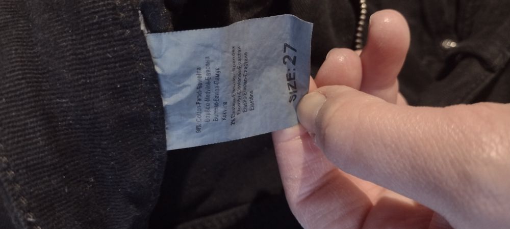 Klasyczne jeansy czarne Cudi r. 38