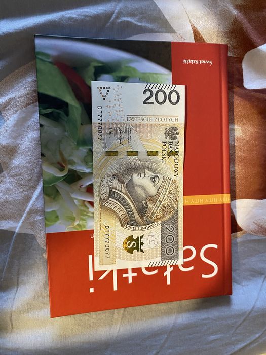 Baknot 200zl ladny numer