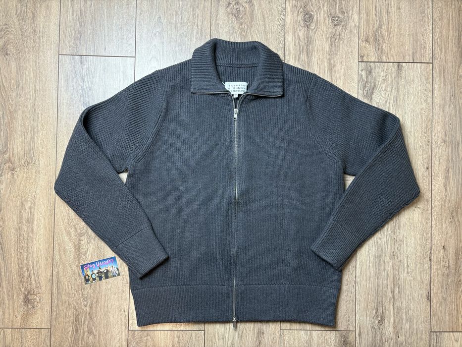 MAISON MARGIELA ribbed zip-up cardigan (Bluza)
