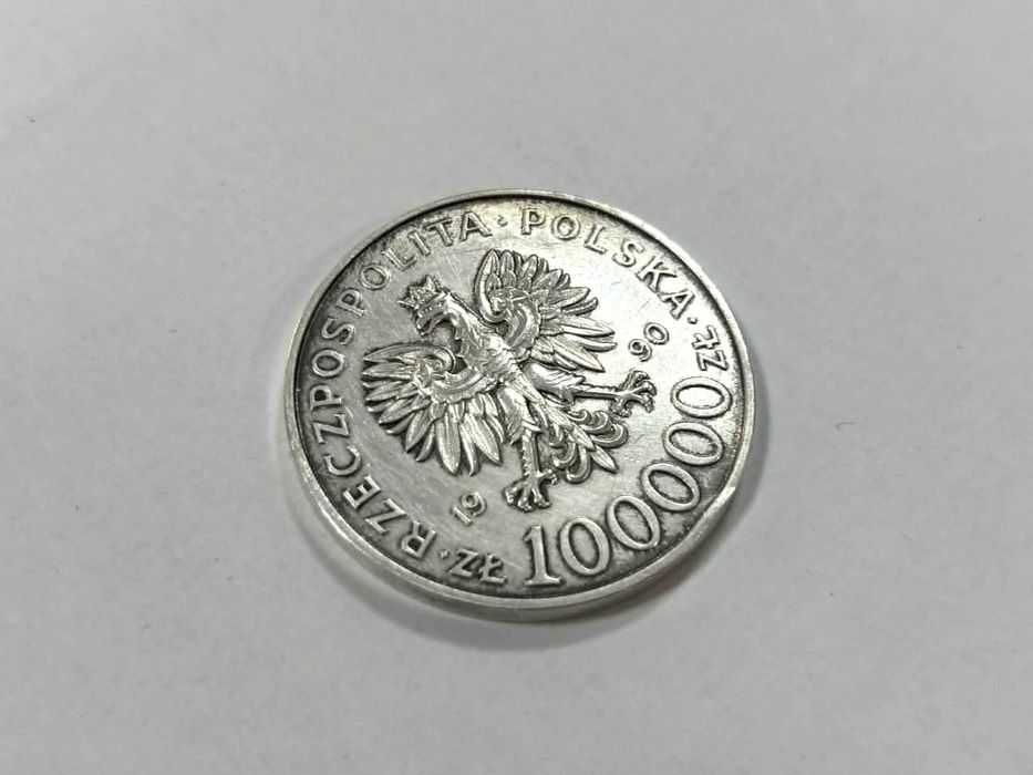 Srebrna Moneta Solidarnosć 1980-1990 100 000zł