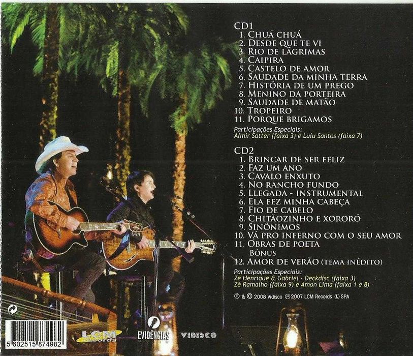 Chitãozinho & Xororó - Grandes Clássicos Sertanejos: Acústico (2 CD)