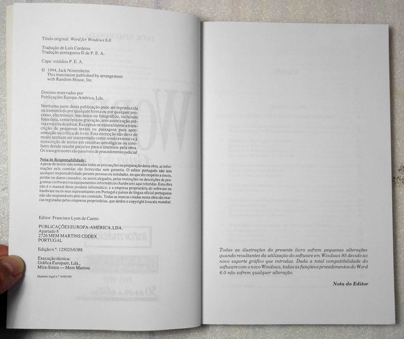 Word 6.0 Book – User Guide64750578474626124