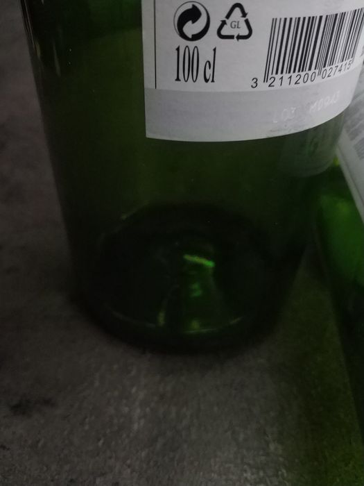 Butelki szklane z korkami pojemność 1l - 22 sztuki