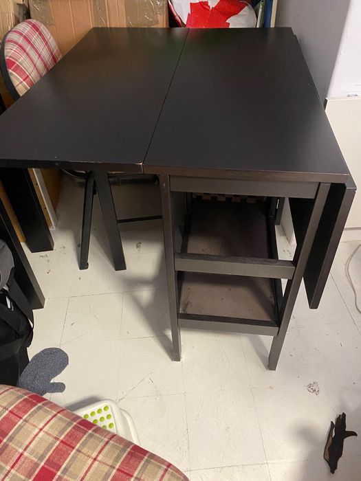 Mesa desdobravel ikea preta