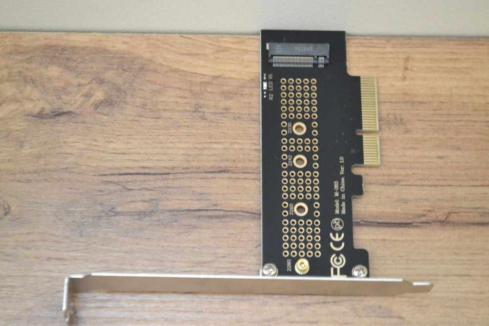 karta adapter przejściówka dla dysku SSD M.2 NVME na PCI Express 24h