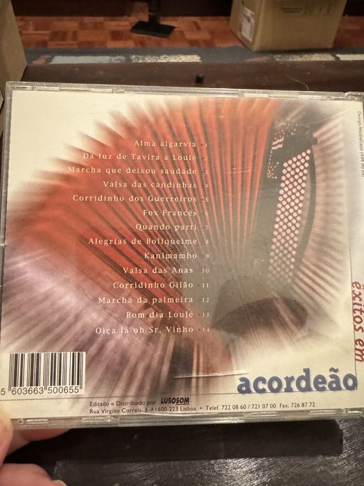 Cd Êxitos em Acordeão Volume 1