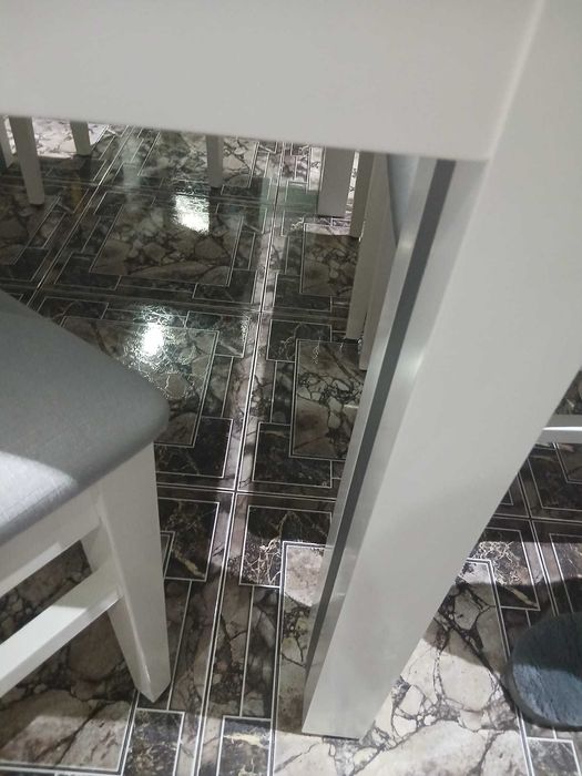 Mesa jantar lacado branco