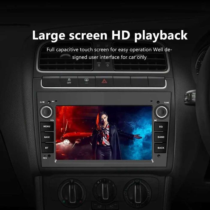 Auto Radio android com carplay 2Gb Ram + 64 Gb Memória