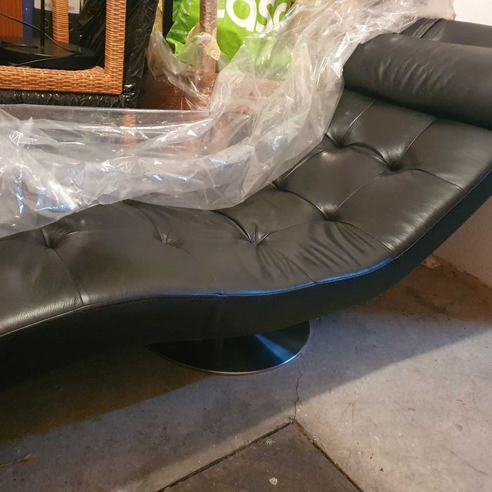 chaise longue em pele, design antarte