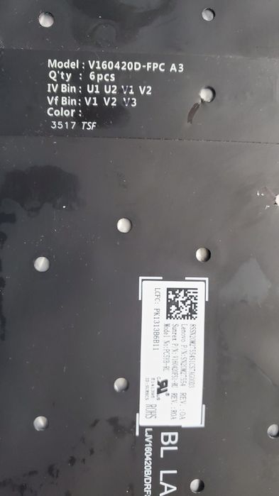 Підсвітка клавіатури ноутбука Lenovo Legion Y530, Y540, Y545, Y730