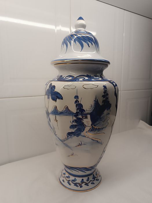 Pote grande Porte. 50 cm. Pintado à mão. Como Novo.