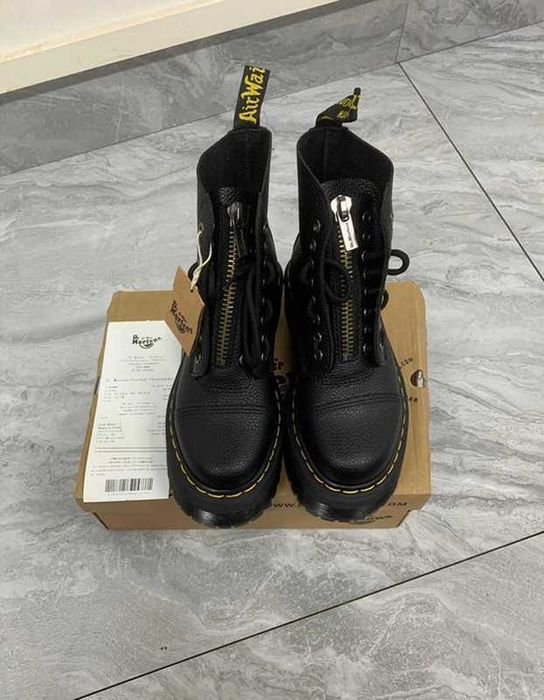 Dr. Martens Jadon Platform Boots Black Smooth Leather R.38
