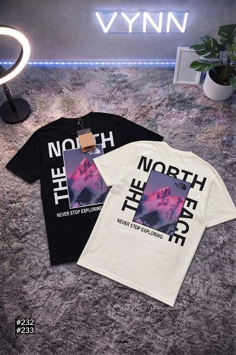 Футболка THE NORTH FACE Purple Mountains • TNF Чорна / Біла •  XS - XXL