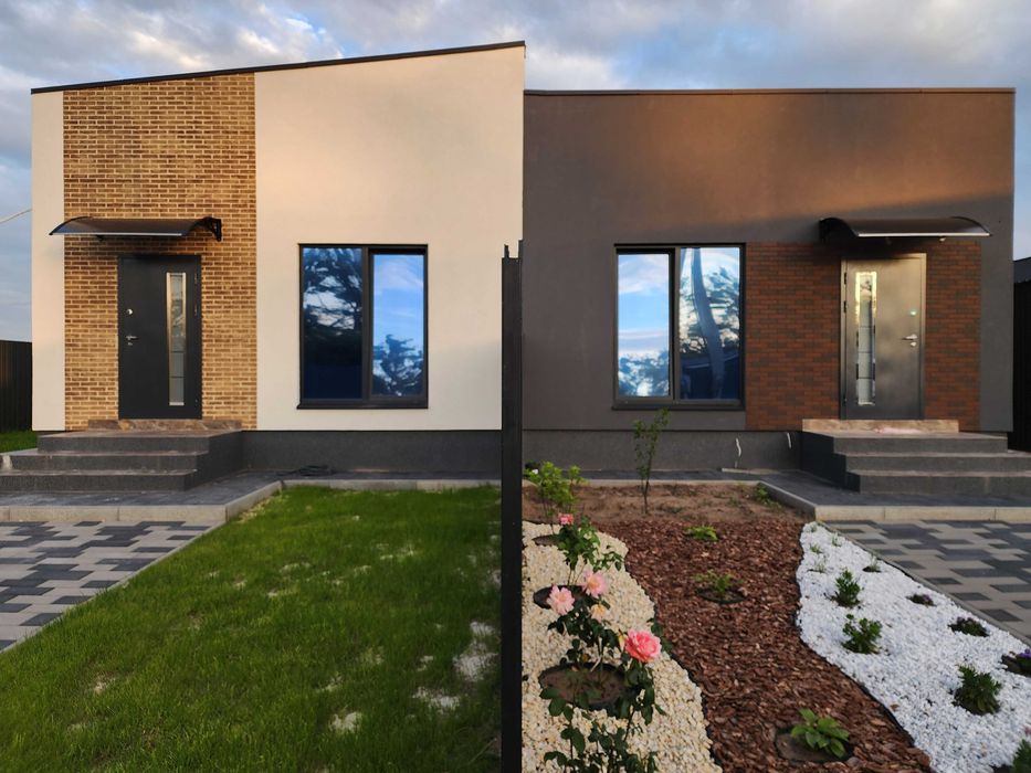 Забудовник! Продам новий будинок-дуплекс, 74 м2, 2,85 сотки.