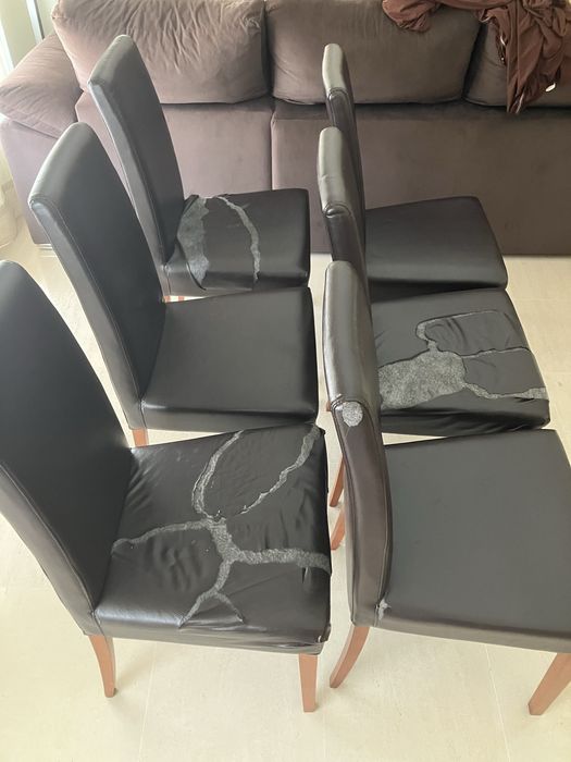 Conjunto 6 cadeiras BARATAS para desocupar negociavel!