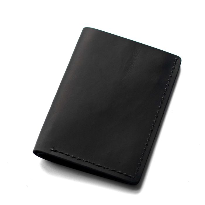 Шкіряне портмоне гаманець із натуральної шкіри БРУТТО чорне