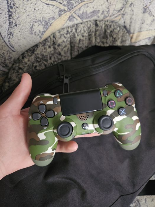 Геймпад DualShock 4 V2 / Зелений камуфляж / Новий Джойстик PS4