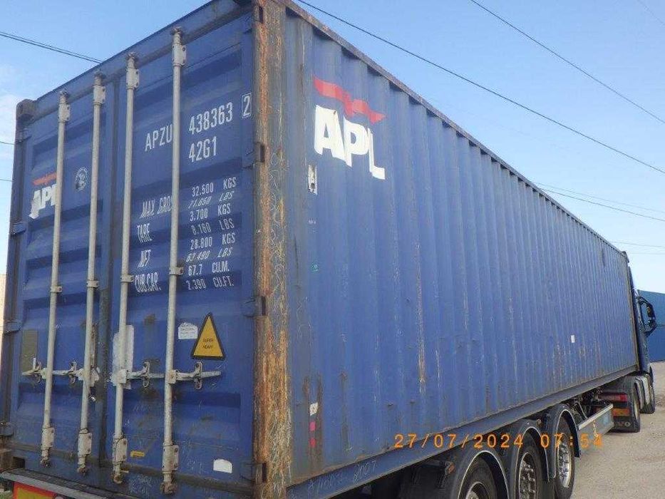 Kontener morski, magazynowy 40'DV-12 metrów, używany, sprawny CW.