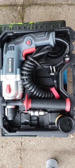 Świetna Wiertarka Młotowiertarka SDS+ GRAPHITE komplet
