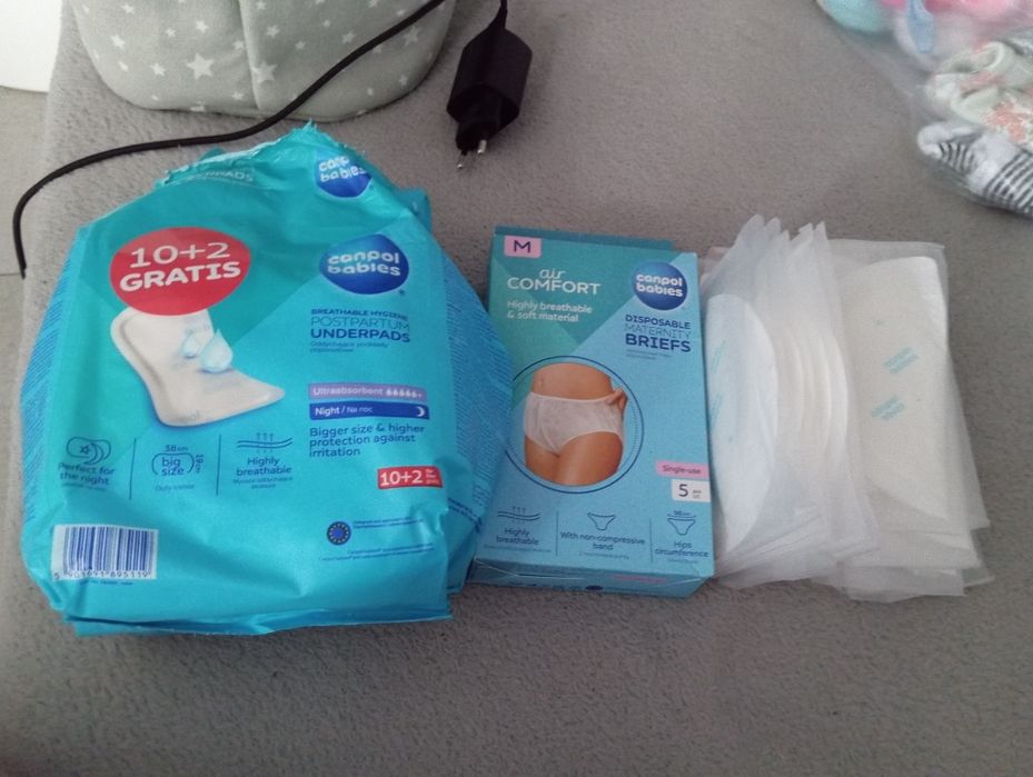 Majtki poporodowe wkładki do biustonoszy Canpol