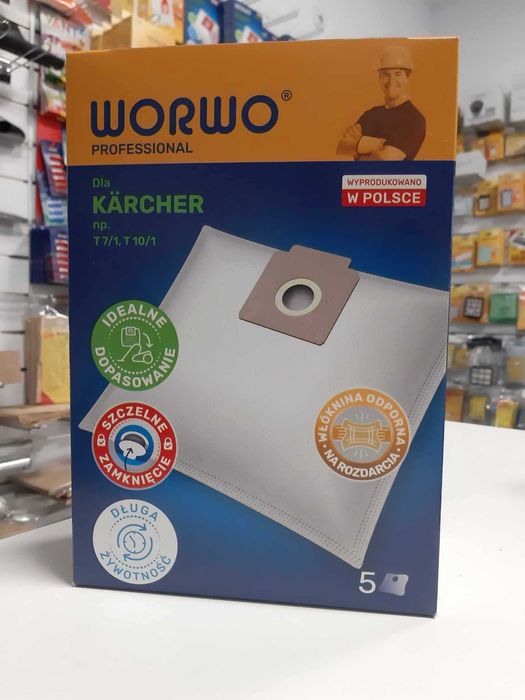 Worki do odkurzacza Karcher T7/1 T10/1 komplet 5szt !najwyższa jakość!