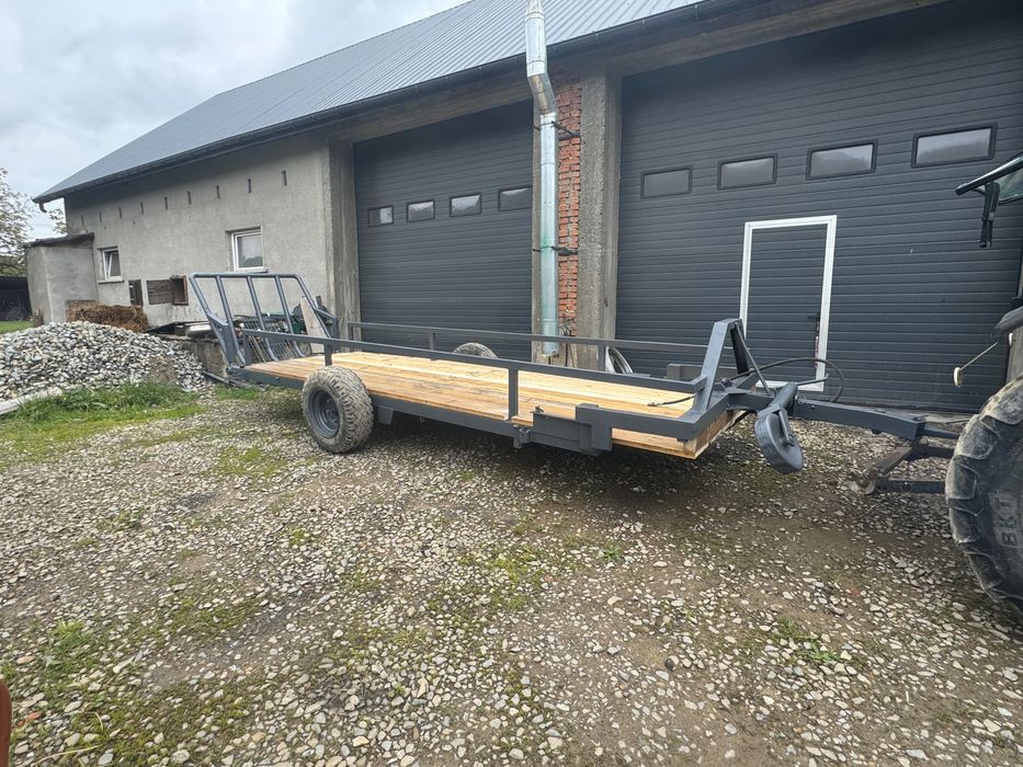 Przyczepa do bel dyszel oś koła balonowe klapa hydrauliczna