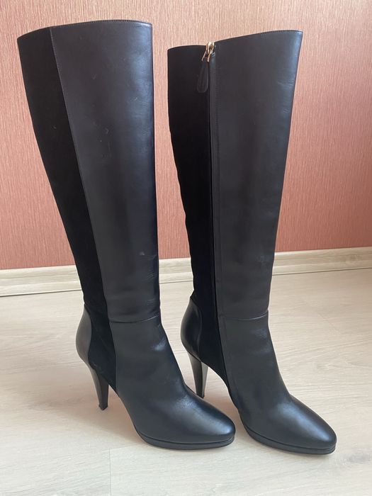 Чоботи жіночі шкіра/замша Bally