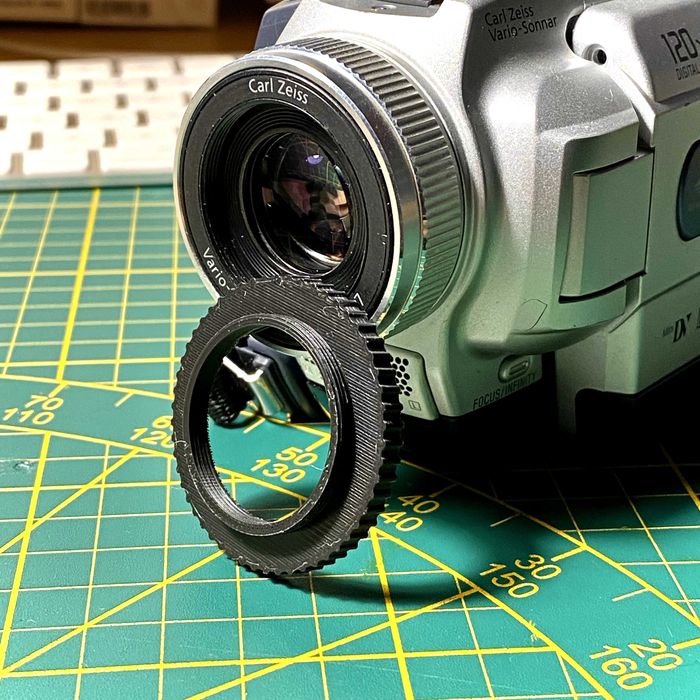 Adapter 30.5 mm na 37 mm - handycam, fisheye, vintage, skate nagrania