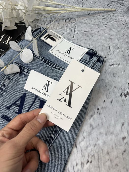 Джинсы Armani Exchange черные мужские джинси чоловічі Армани Армані