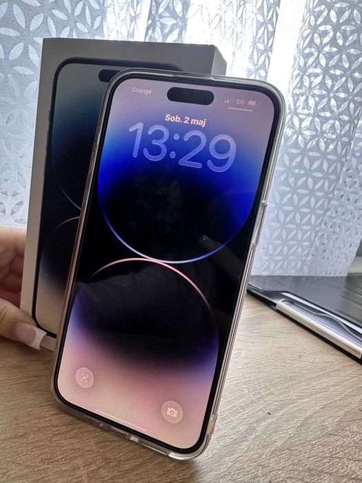 Iphone 14 pro max silver 128GB w super stanie!