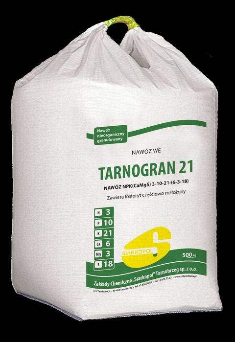 Nawóz Tarnogran 21 NPK 3-10-21+siarka i magnez