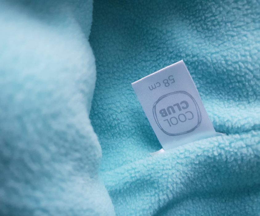 Czapka zimowa ciepła z polarem 58 cool club smyk pompon turkusowa star