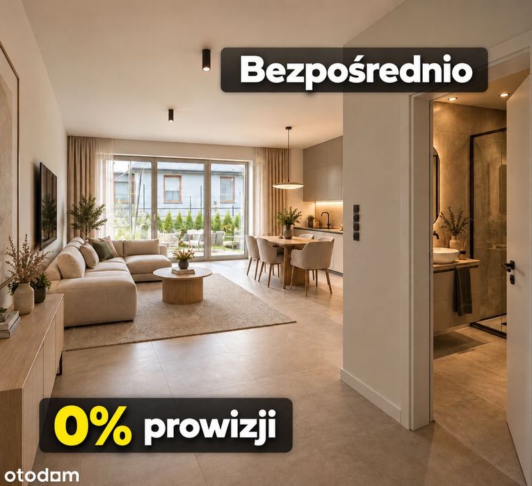 3 pokoje z ogródkiem | 0% prowizji | parking GRATIS