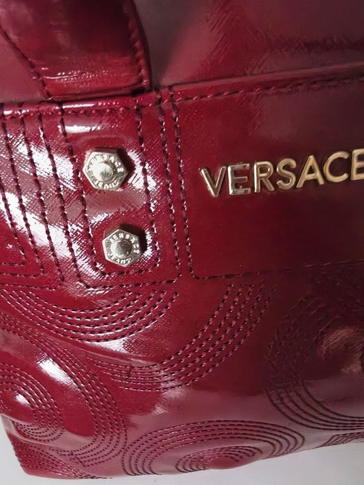 Torebka kolor ciemny czerwony Versace jeans