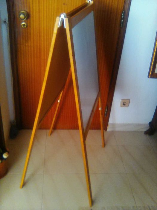 Expositor DUPLO Ardósia/Branco => Montras, Cafés, Restaurantes