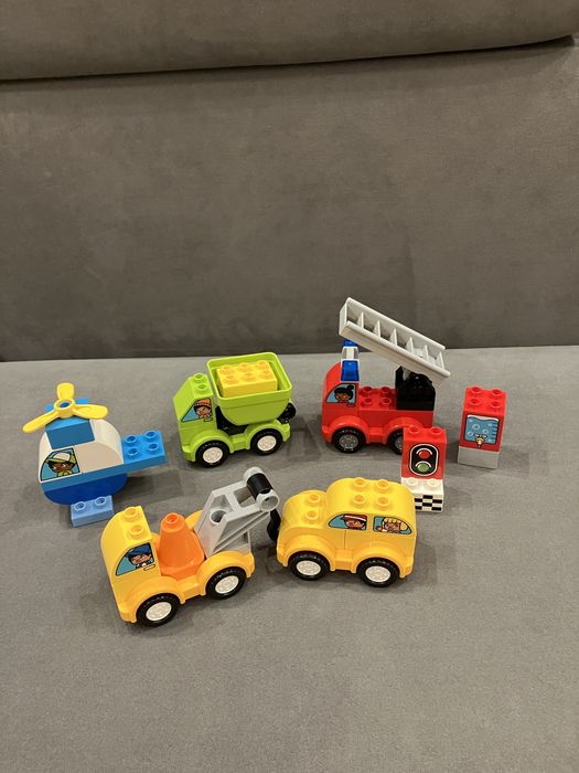 Klocki lego duplo, pierwsze pojazdy, kreatywne auta