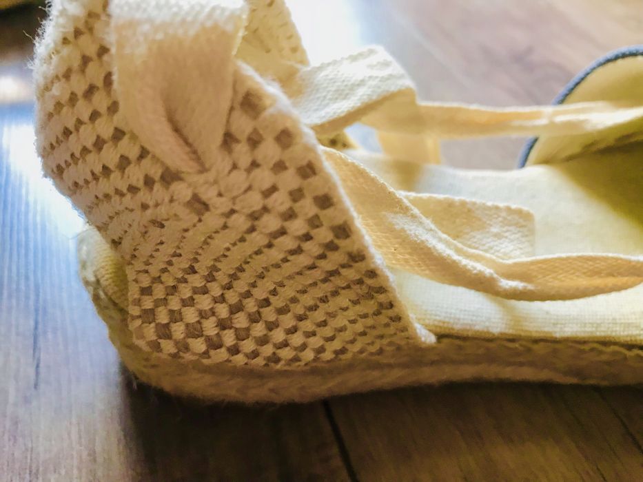 Espadryle Toni Pons wiązane Niebieskie/białe r 37