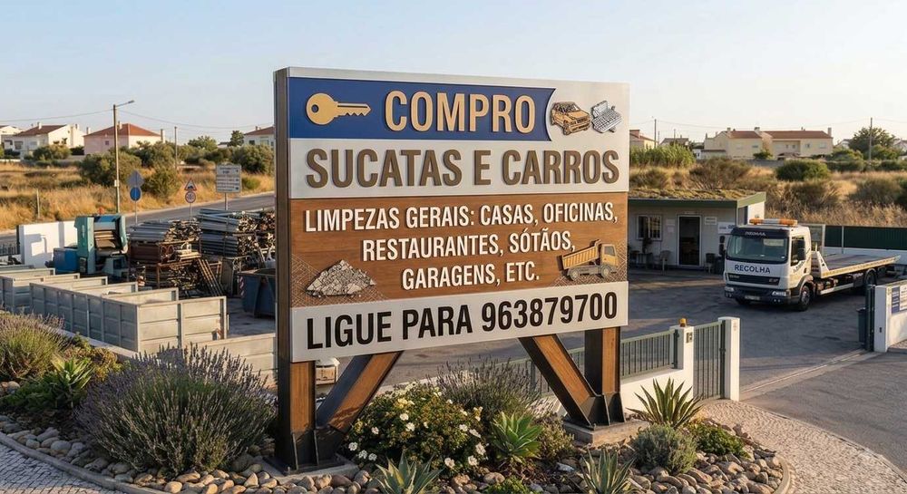 Faço recolha de sucatas e entulho e faço limpezas