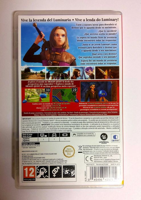 Dragon Quest XI S Echoes of an Elusive Age - Nintendo Switch