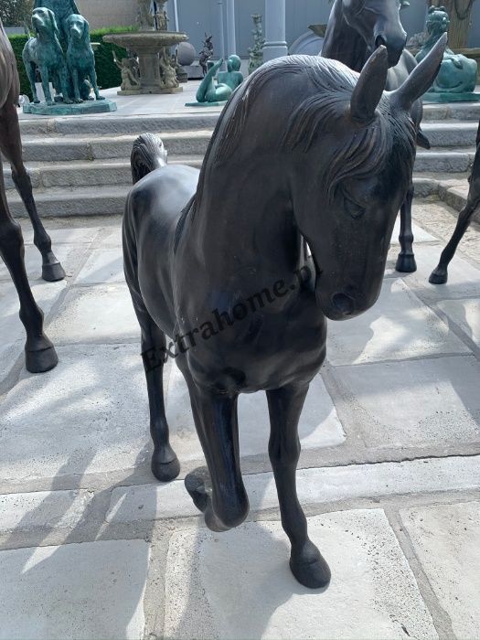 Koń z brązu rzeźba . Figura konia z brązu H120cm