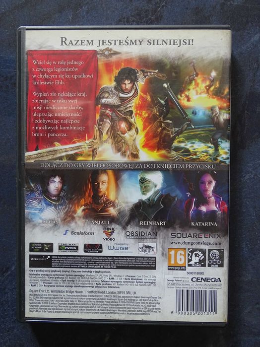 Gra PC DVD Dungeon Siege III PL