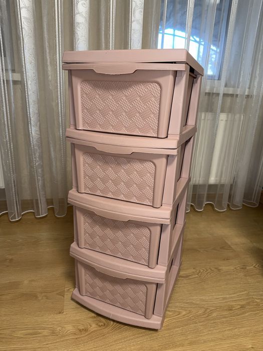 Комод пластиковий, 4 шухляди