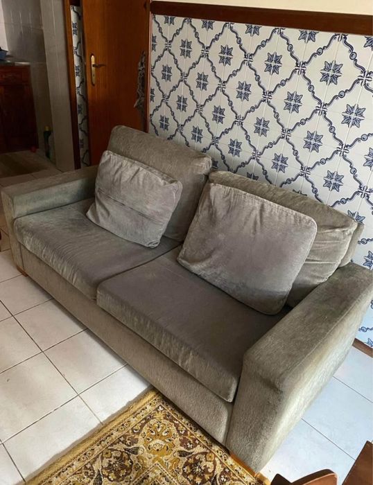 Vendo sofa cama verde