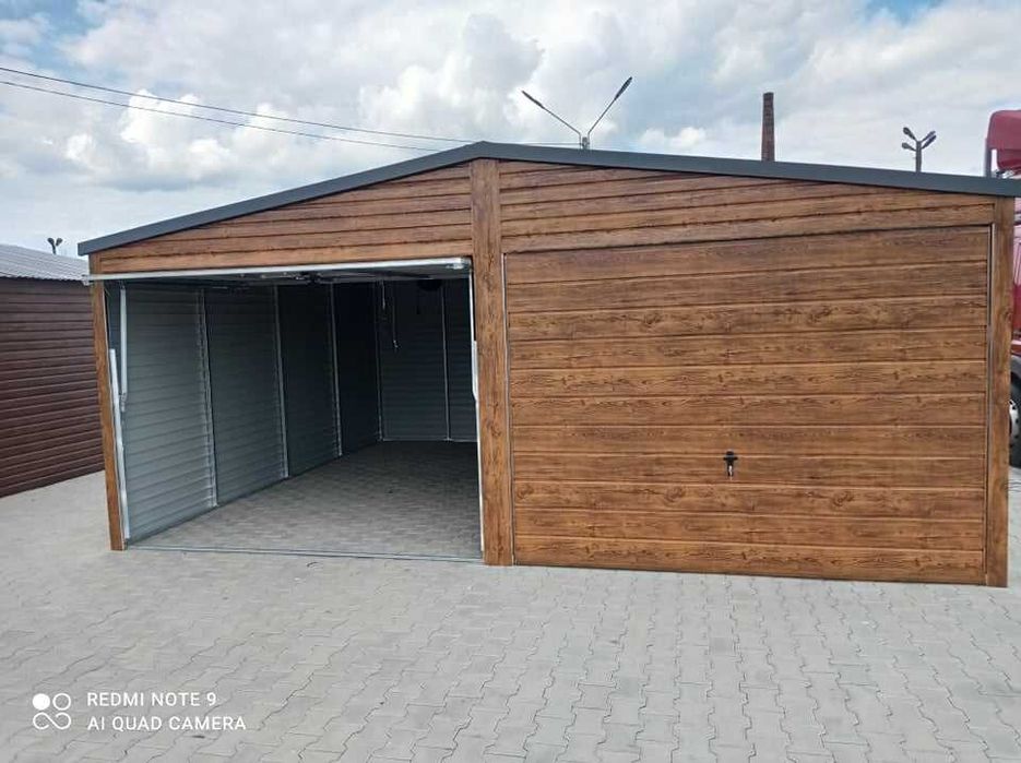 Garaż 6x6 drewnopodobny PREMIUM inne wymiary