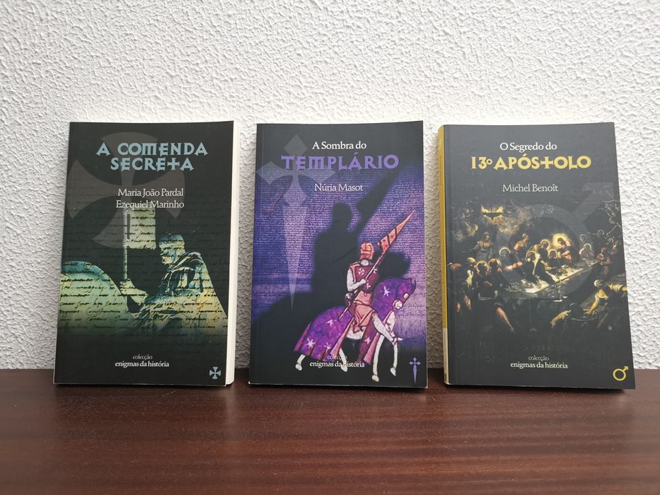 3 Livros Colecção Enigmas Da História - Comenda / Templário / Apóstolo