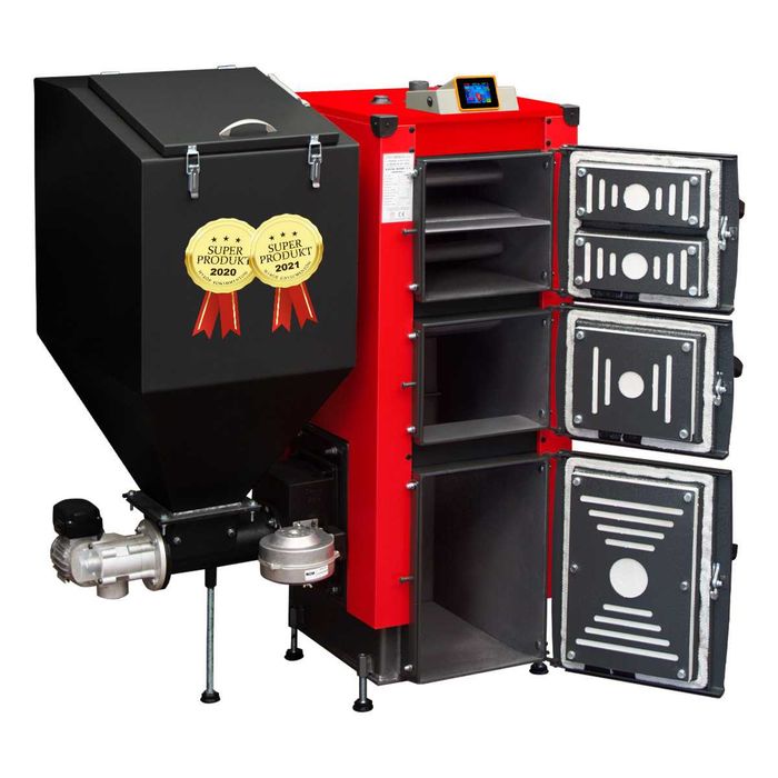 Piec, kocioł CO Uniwersal plus 15kW na ekogroszek+pellet 5 KLASA