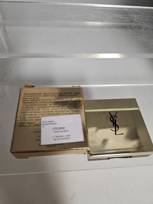 YSL cienie sequin crush 2 Empowered Silver lusterko Nowe oryginał