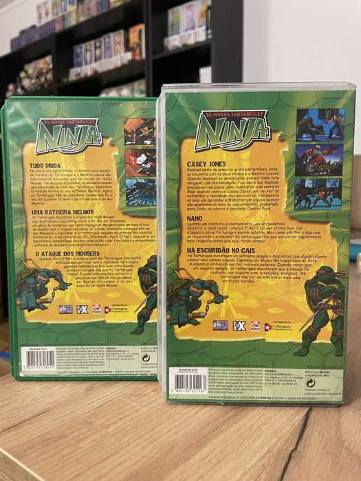 Conjunto VHS tartarugas ninja 2003 tmnt